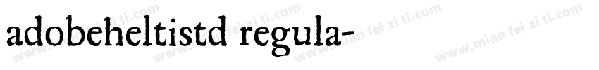 adobeheltistd regula字体转换